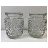 Two Small Vintage Glass Vases No nicks, chips or c