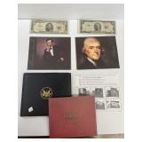 $2.00 (1953) $5.00 (1963) red seal bills