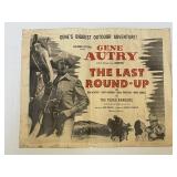 1954 Gene Autry ï¿½The Last Round Upï¿½ Movie Poster