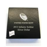 2012 US Mint US Mint Infantry Soldier Silver Dolla