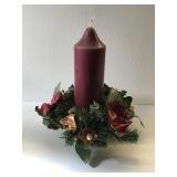 Large deep purple candle never used. 3" diameter,