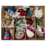 Various Vintage Christmas Tree Decorations