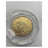 1929 $5 Gold Piece Copy