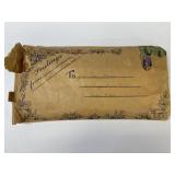 Silk WWII Mother navy pillow cover