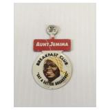 Aunt Jemina Breakfast Button