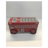 VIntage Fire Truck Cookie Tin