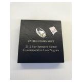 2012 US Mint US Star Spangled Banner Proof Silver
