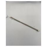 7 1/2" leaf link bracelet .925 silver FAS
