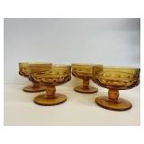 Set of 4 glass dessert bowls