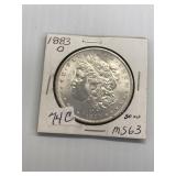 1883 O Morgan Silver Dollar