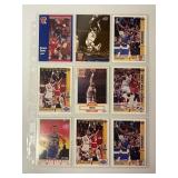 Lot of 9 Patrick Ewing NBA Trading Cards