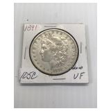 1891 Morgan Silver Dollar