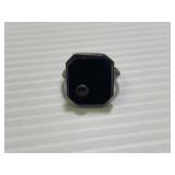 Antique Style Black Rock Ring