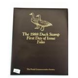 1988 Duck Stamp First Day of Issue Folio