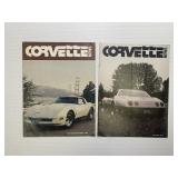 Lot of 2 Vintage Corvette News Magazines