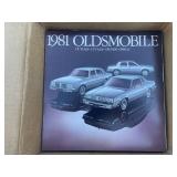 Box Full of Vintage Car Sales Brochures