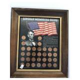 Lincoln Memorial Coins Framed