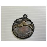 Vintage Mother of Pearl Dove Bird Pendent
