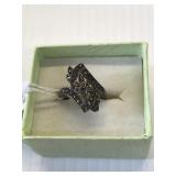Marcasite Ring Size 7 .925 Silver