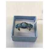 Blue Opal Ring Size 7 1/4