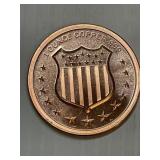 The Bald Eagle 1 Ounce Copper Round