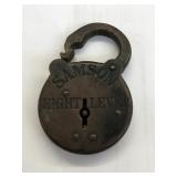 Antique Samson 8 Level Lock No Key