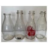 4 Milk Bottles