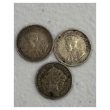 1886, 1912, 20 Silver Candian 5 Cent
