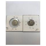 1914,1946 Switzerland silver 1/2 francs