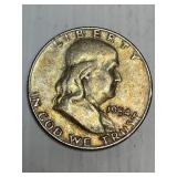 1954 D Franklin Silver Half Dollar
