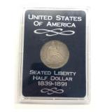 1857 Seated Liberty Silver Half Dollar