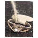 CZ Youth Ring Size 1 Marked .925
