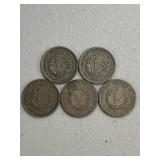 (5) U-Nickles 1898-1905
