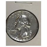 1964 Au Washington Quarter