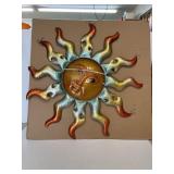 Sun face outdoor Metal Decoration