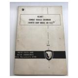 Vietnam Helmet Combat Vehicle Crewman booklet