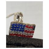 US Flag Ring Size 7 Adjustable