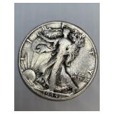 1944 D Walking Liberty Silver Half Dollar