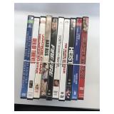 Lot of 10 dvd movies-Pryor, Chan, Diesel