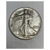 1941 Walking Liberty Silver Half Dollar