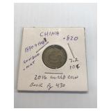 1890-1905 China silver 10 cents