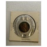 1951 Good Luck Token/ w/wheat