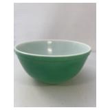green pyrex mixing bowl