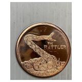 The Rattler 1 Ounce Copper Round