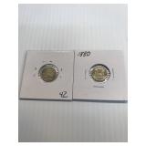 1880,1887 Nicaragua silver 5 cent