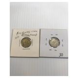 1944,1944O U.S. Philippines silver dime