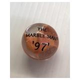 The Marble Man 97" Orange Cat Eye Marble