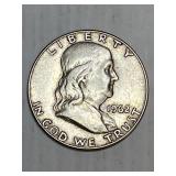 1962 D Franklin Silver Half Dollar