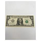 2009 rare L series * note Fed. reserve bill crisp