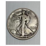 1928 S Walking Liberty Silver Half Dollar